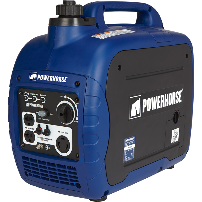Free Shipping Powerhorse 42411 Portable Inverter Generator â€” 2000